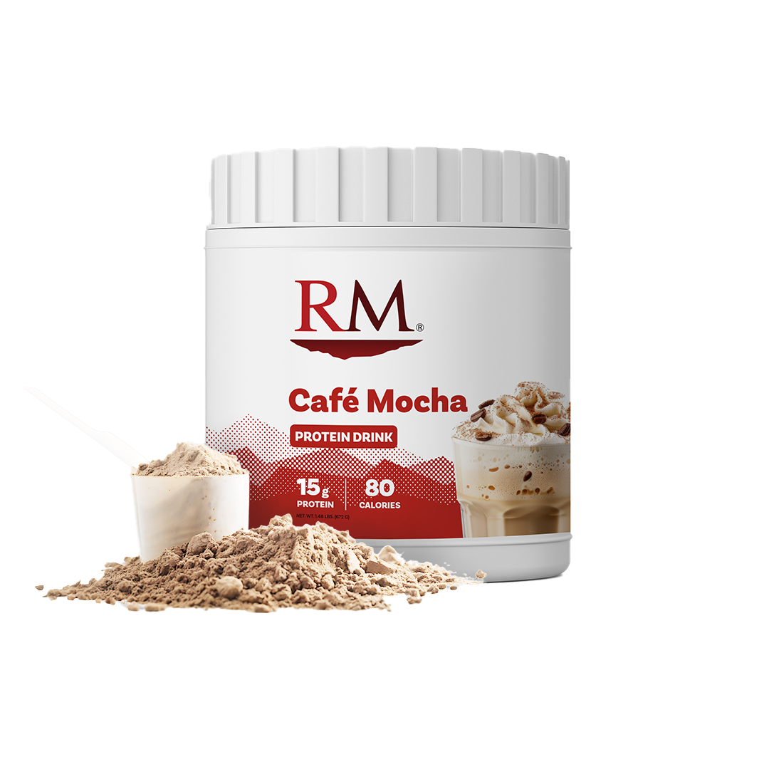 RM3® Approved Protein Drink, Cafe Mocha - 28 servings – Red