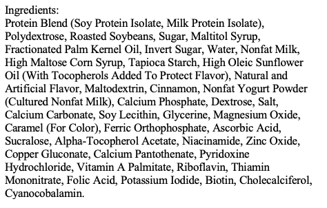 Cinnamon Protein Bar - 7/Box