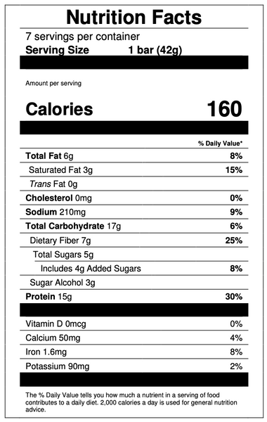 Fluffy Nutter Crisp Protein Bar - 7/Box