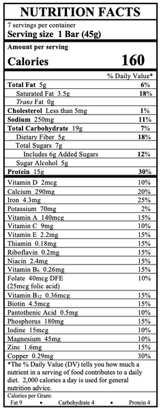 Shortbread Cookie Protein Bar - 7/Box