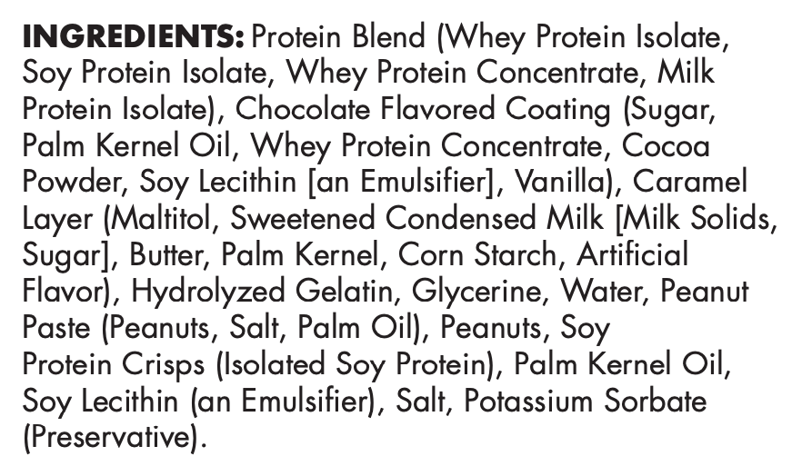 Protein Bar, Chewy Caramel Crunch 1 box (min. order of 3 boxes) Red