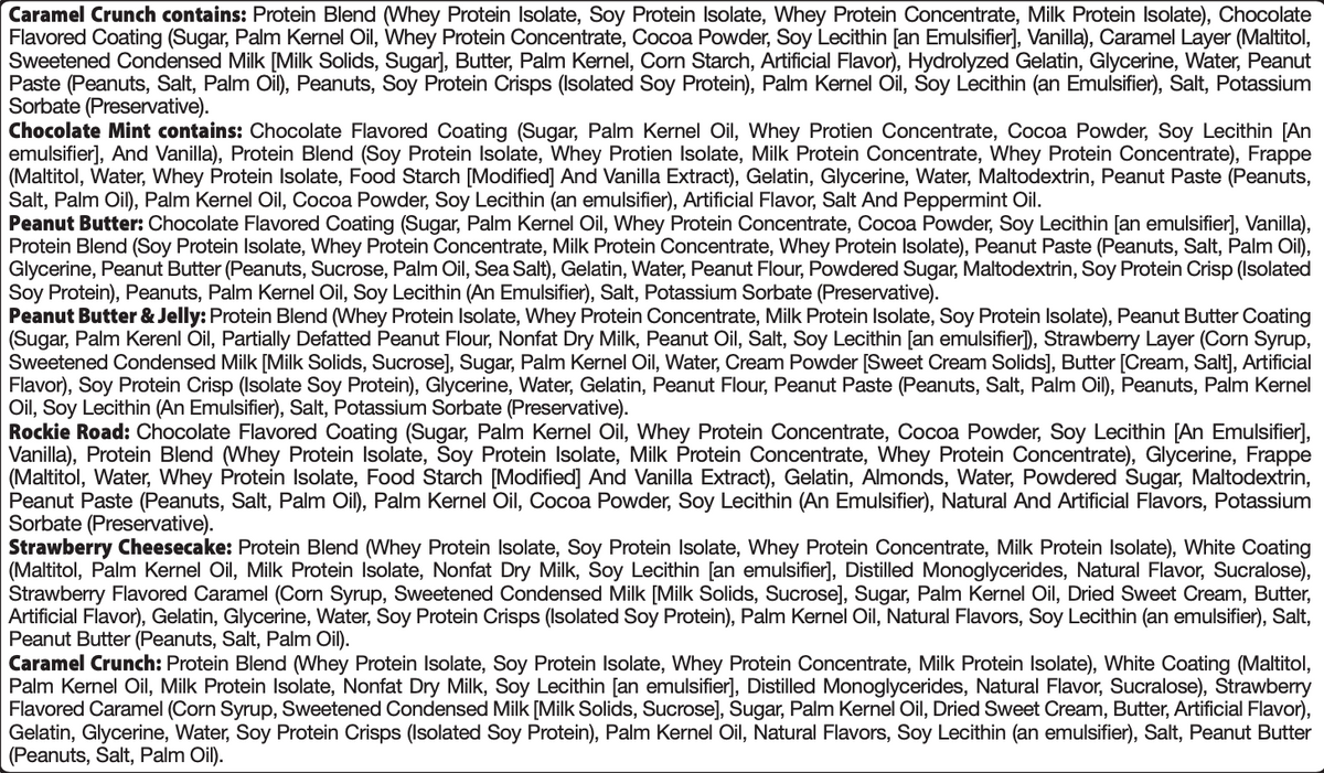 Protein Bar, Chewy Variety Pack 1 box (min. order of 3 boxes) Red