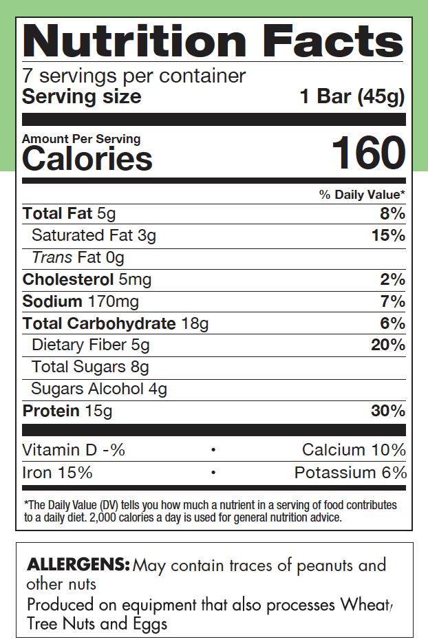 Protein Bar, Chewy Peppermint Cocoa Crunch 1 box (min. order of 3 bo