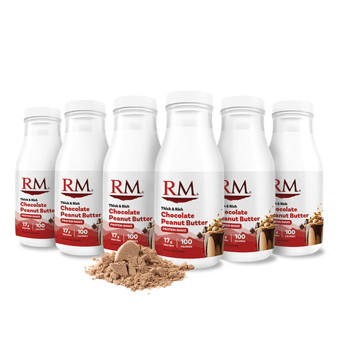 RM3® Approved Protein Shake, Thick & Rich Chocolate Peanut Butter - 6 pack