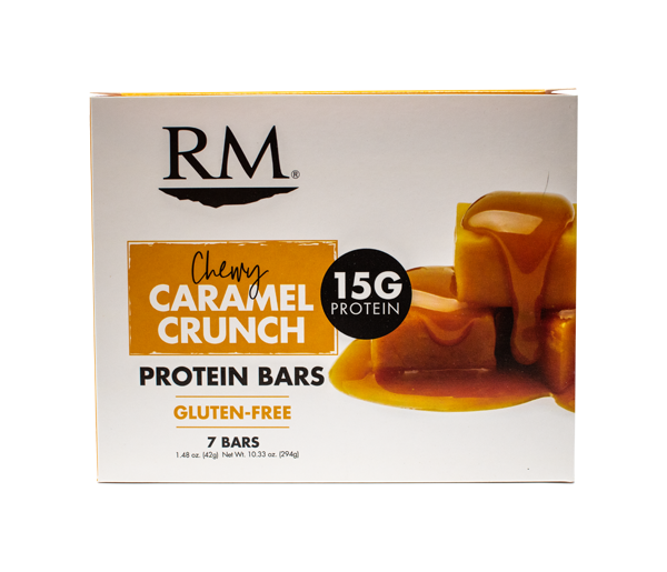 Protein Bar, Chewy Caramel Crunch 1 box (min. order of 3 boxes) Red