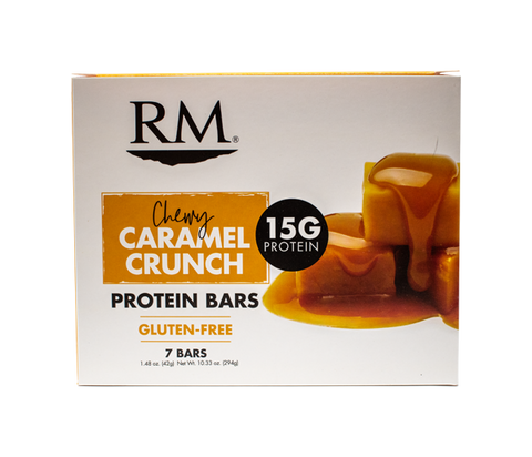 Protein Bar, Chewy Caramel Crunch - 1 box (min. order of 3 boxes)