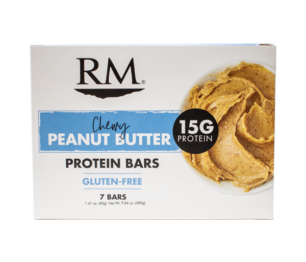 Protein Bar, Chewy Peanut Butter - 1 box (min. order of 3 boxes)