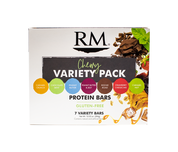 Protein Bar, Chewy Variety Pack 1 box (min. order of 3 boxes) Red