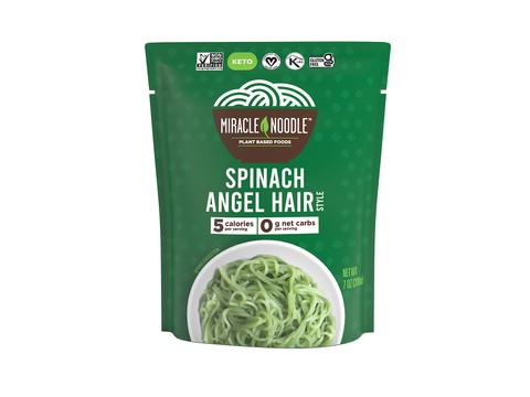 Miracle Noodle, Spinach Angel Hair - 6 pack