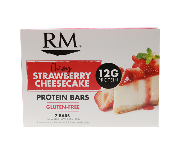 Protein Bar, Chewy Strawberry Cheesecake - 1 box (min. order of 3 boxes)