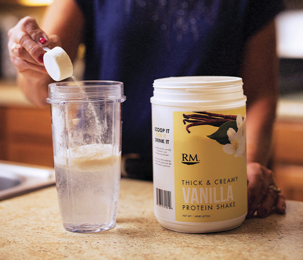 RM3® Approved Protein Shake, Thick & Creamy Vanilla 28 servings Red
